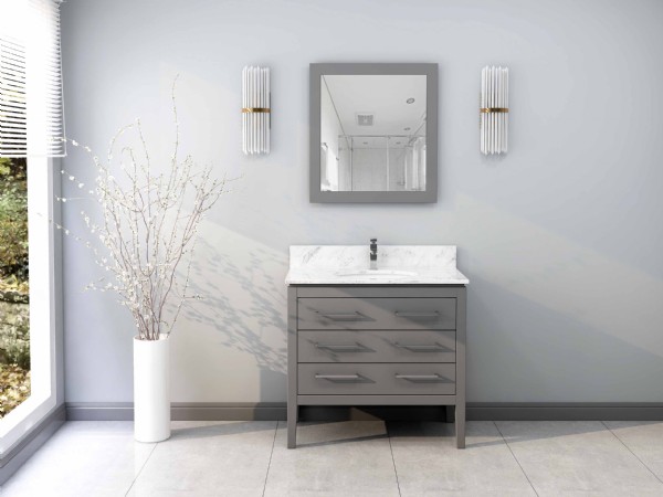 MPYJ-51 Fame 36 Inch MDF Bathroom Vanities Single Sink Painting